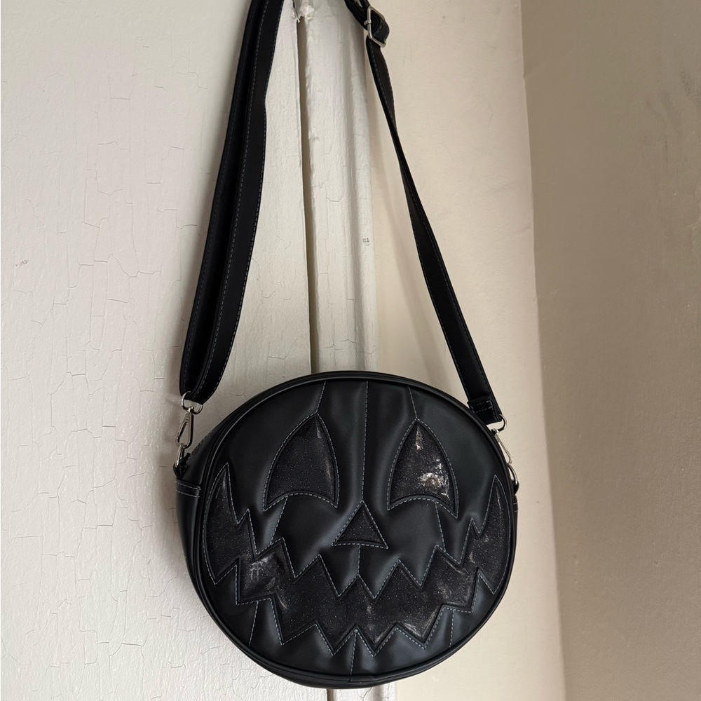 Love Pain and Stitches Pumpkin Kult All Black Pumpkin Bag